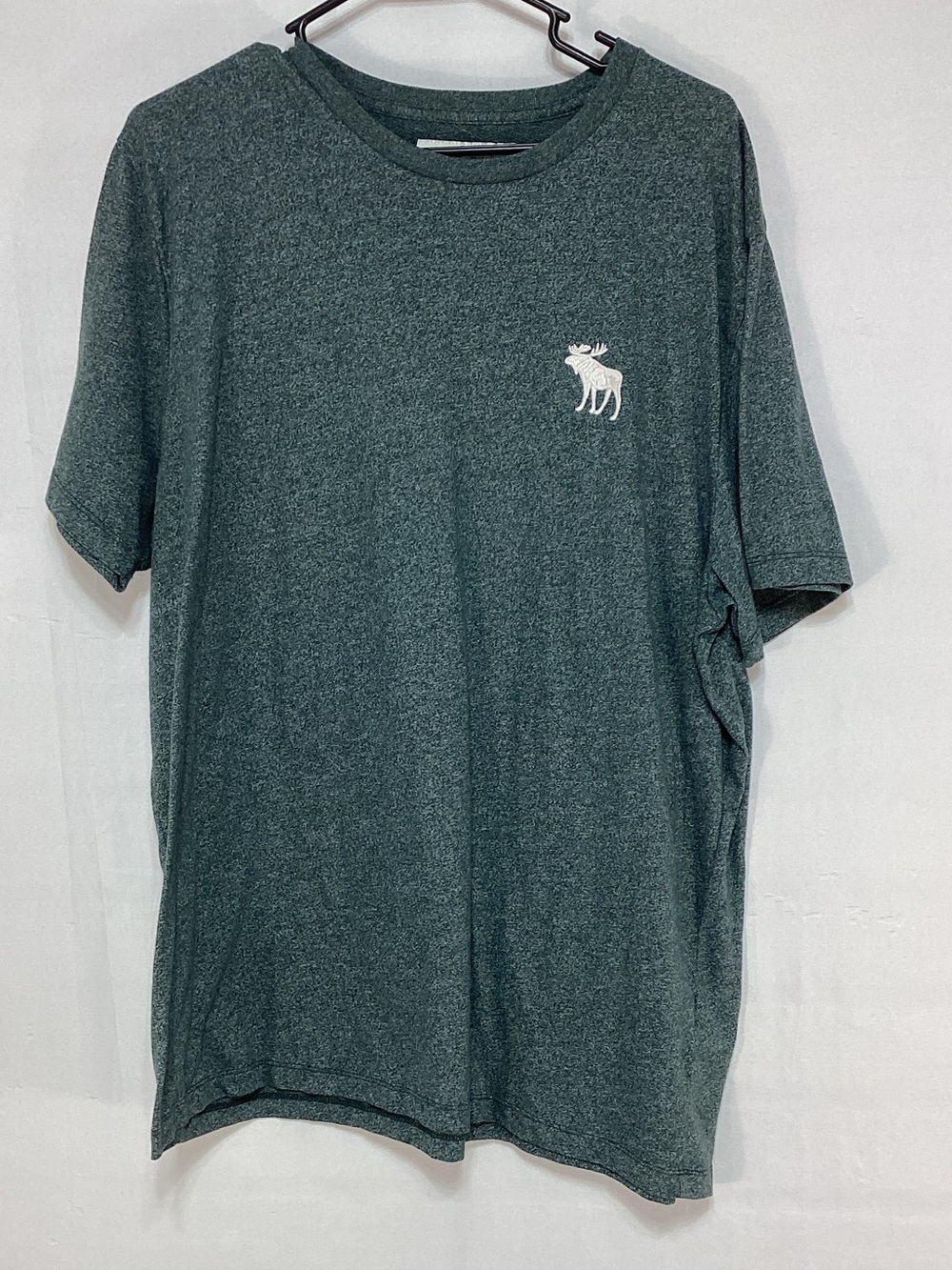 Abercrombie & Fitch XXL Heather Forest Green Logo Tee